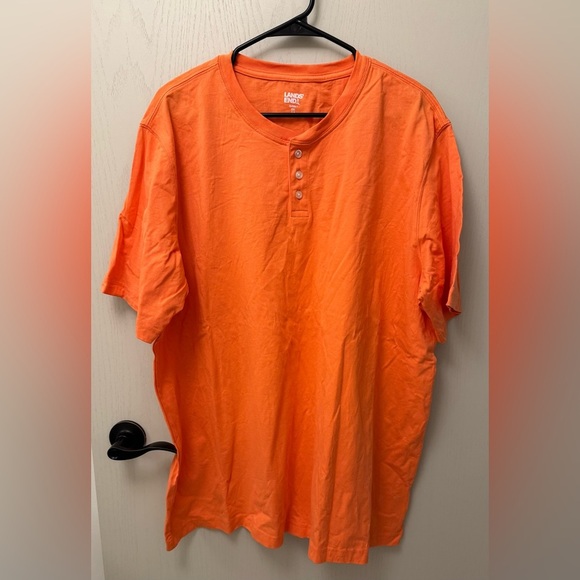 Set of 2 Men's Lands' End Short Sleeve T Shirts Size XXL 100% Cotton - Picture 2 of 14